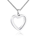 Stainless Steel Heart Glass Cremation Necklace for Ashes Love Memorial Lockets Keepsake Urn Pendants Jewelry for Women Men