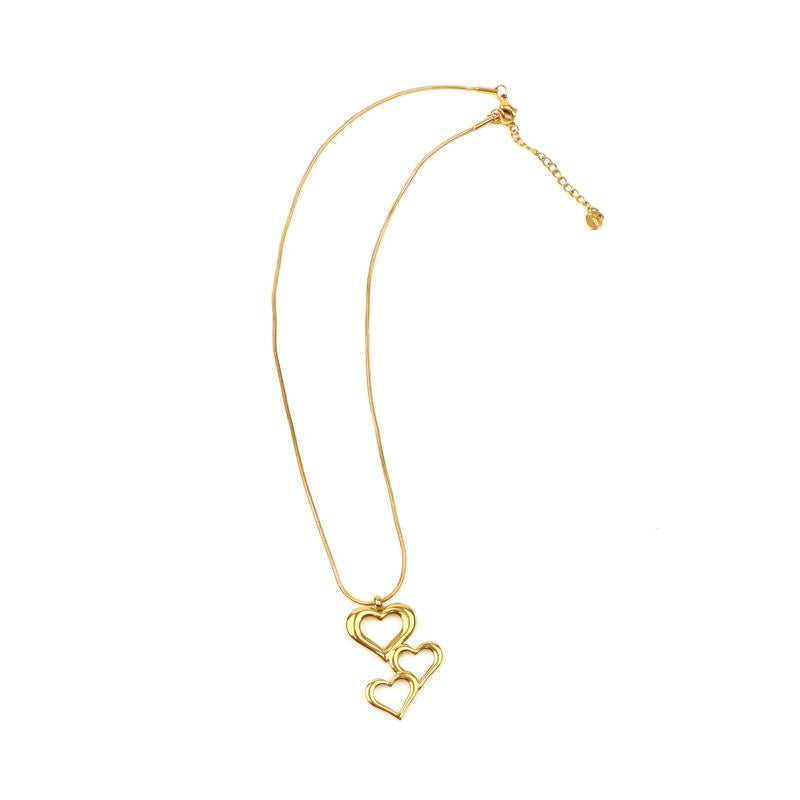 1 Count Cute Heart Necklace, a Small Gold Heart Necklace That Sticks Out Personality and Pairs with Daily Looks