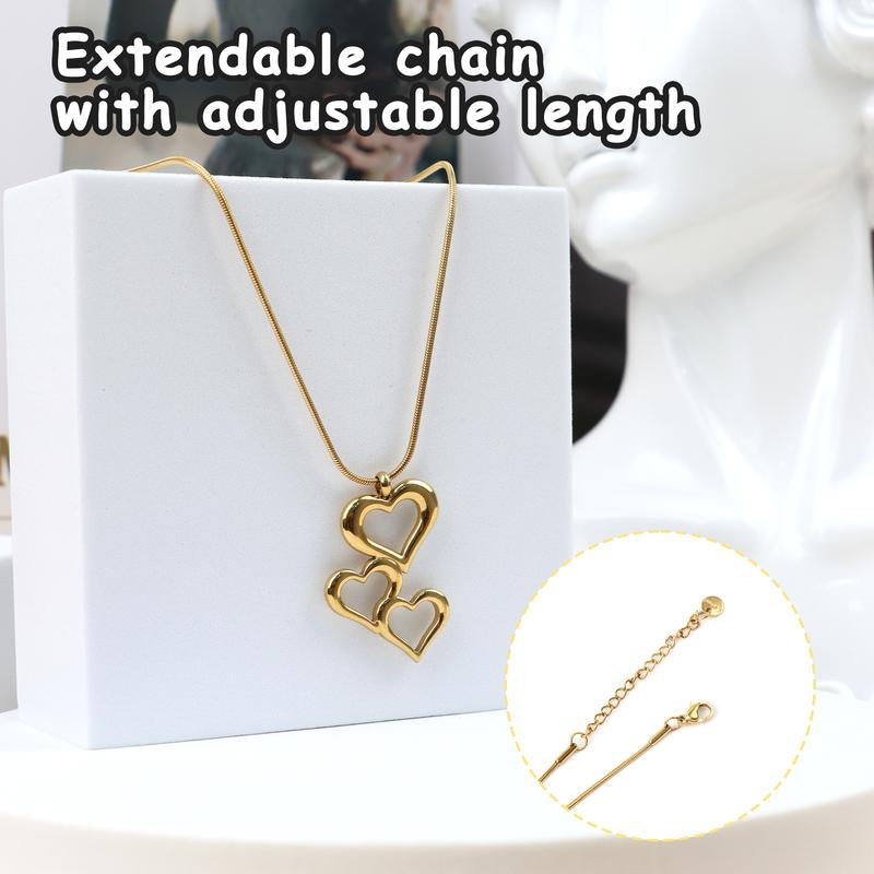 1 Count Cute Heart Necklace, a Small Gold Heart Necklace That Sticks Out Personality and Pairs with Daily Looks